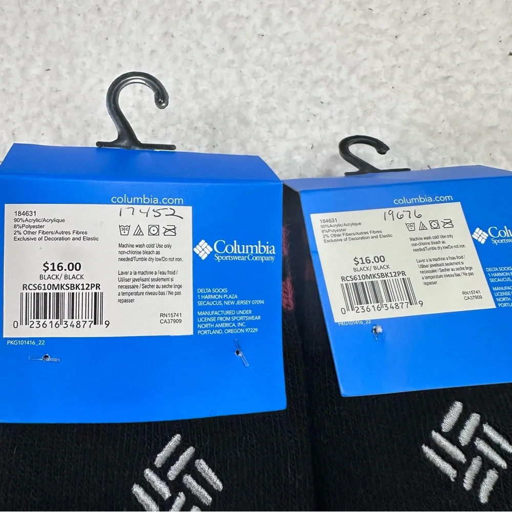 Columbia pair total